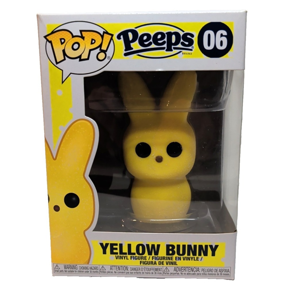 Funko Pop‎ Peeps Yellow Bunny #06 Easter Vinyl Figure In Box 2018